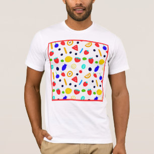 Camiseta Mezcla de colores de frutas tropicales
