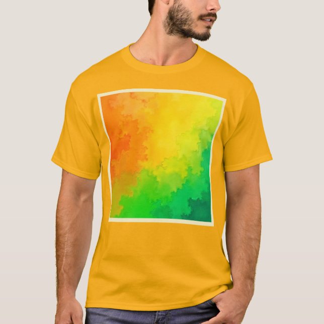 Camiseta Mezcla de colores texturada (Anverso)