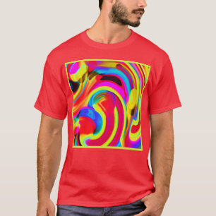 Camiseta Mezcla de colores vibrantes resplandecientes