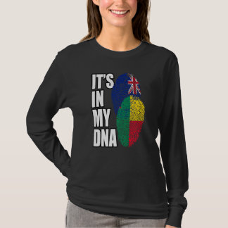 Camiseta Mezcla de neozelandés y beninés ADN Bandera Patrim