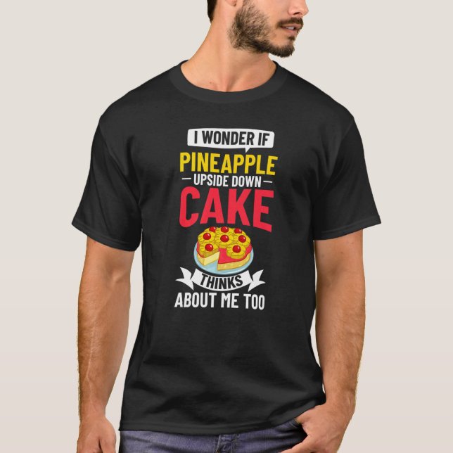 Camiseta Mezcla de recetas de pasteles de piña al revés 2 (Anverso)