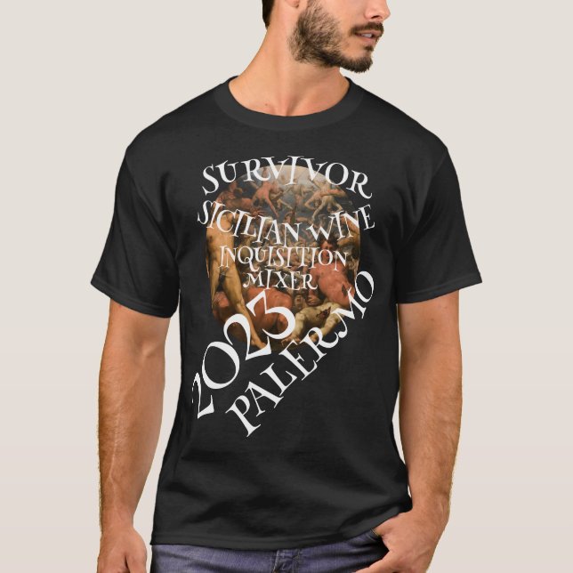 Camiseta Mezcla de vino de Sicilia Inquisición española (Anverso)