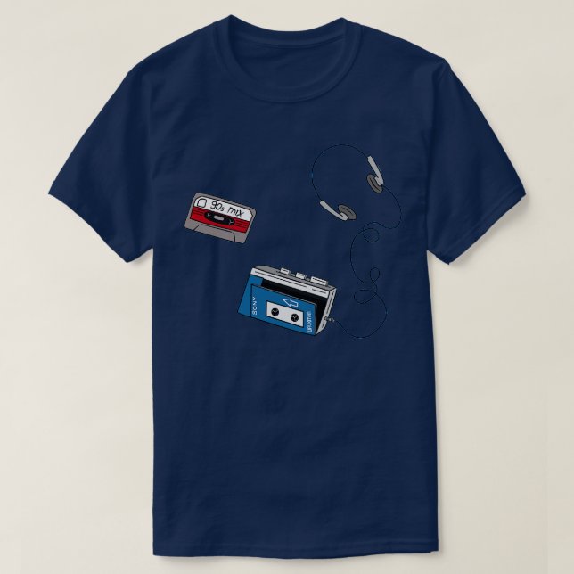 Camiseta Mezcla de Walkman 90 (Diseño del anverso)