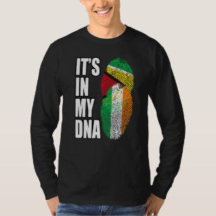 Camiseta Mezcla Irlandesa Y Guyanesa ADN Bandera Herencia