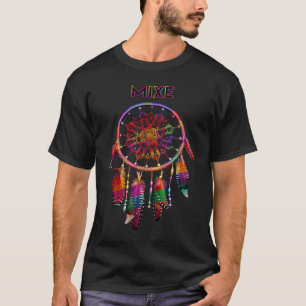 Camiseta Mezcla nativa indígena indio colorido Dreamcatcher