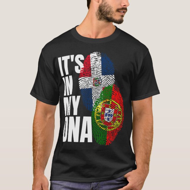 Camiseta Mezcla Portuguesa Y Dominicana Patrimonio De La Ba (Anverso)