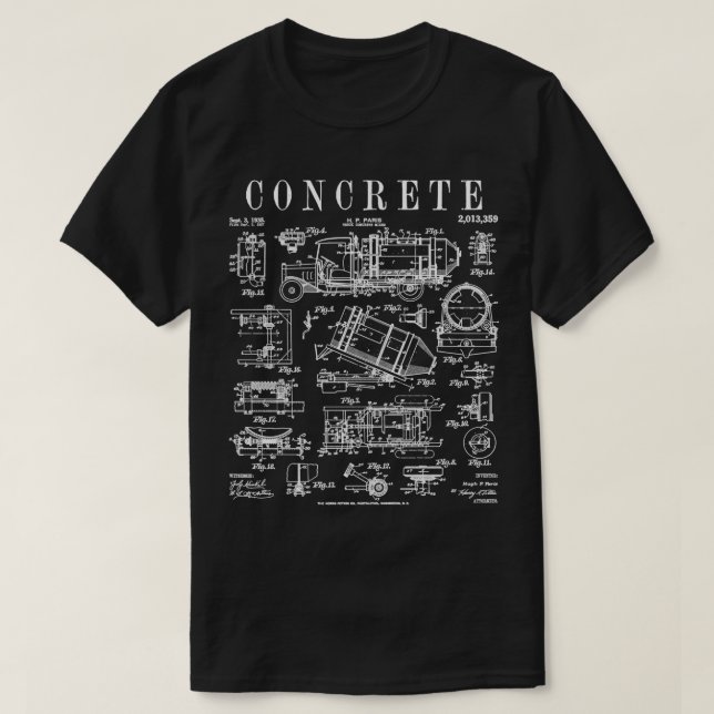 Camiseta Mezclador de cemento del conductor del camión de h (Diseño del anverso)