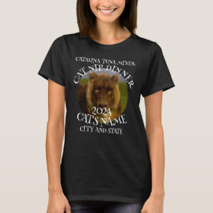 Camiseta Mezclador de gato atún Mejor vino para mascotas Ca