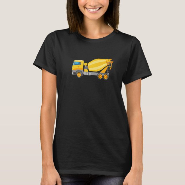 Camiseta Mezclador De Hornos Vehículo De Construcción Tee C (Anverso)