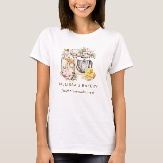 Camiseta Mezclador de soportes florales y ingredientes de c (Anverso)
