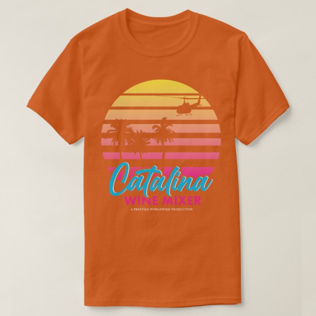 Camiseta Mezclador de vino Retro Catalina (Diseño del anverso)