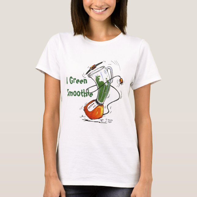 Camiseta Mezclador del baile - Smoothie verde de I (Anverso)