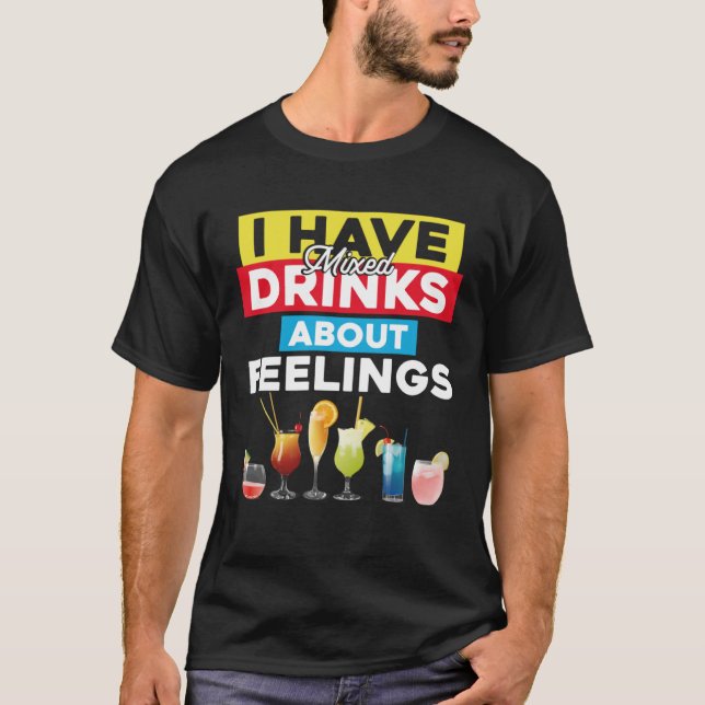 Camiseta Mezclólogo barman tengo bebidas mixtas sobre tarif (Anverso)