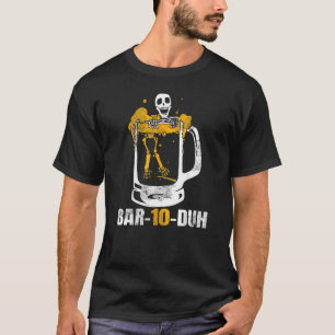 Camiseta Mezclólogo del esqueleto del barman Barra de barri