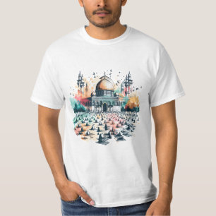 Camiseta Mezquita Al-Aqsa, Salve Gaza, Palestina Salva cami