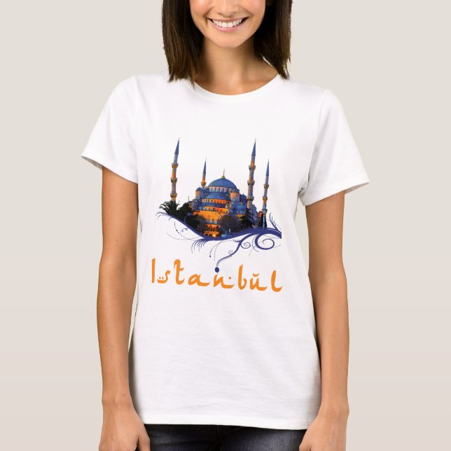 Camiseta Mezquita azul Estambul (Anverso)