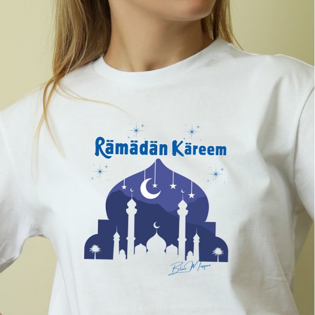 Camiseta Mezquita Azul Ramadan Kareem (Subido por el creador)