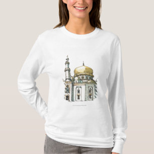 Camiseta Mezquita con la bóveda y el alminar de la cebolla