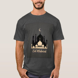 Camiseta Mezquita de Oro Eid Mubarak Mens Tshirt