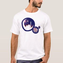 Camiseta Mezquita de Ramadán en luna creciente con azul fan