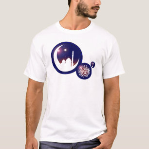 Camiseta Mezquita de Ramadán en luna creciente con Fanous a