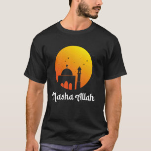 Camiseta Mezquita del atardecer Masha Allah devoción islámi