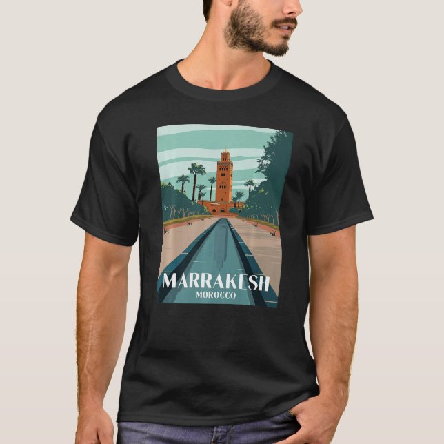 Camiseta Mezquita Kutubiyya Marrakech Mezquita Marruecos de (Anverso)