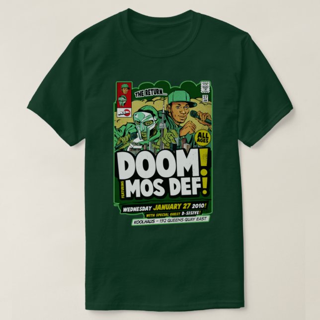 Camiseta mf doom (Diseño del anverso)