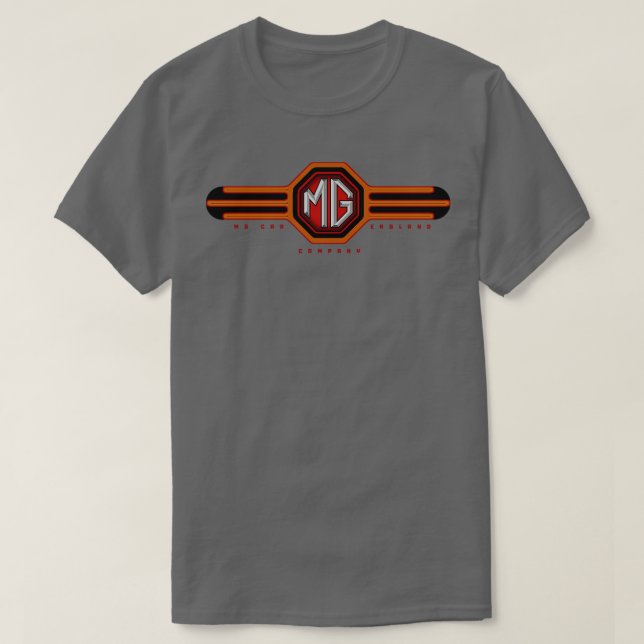 Camiseta MG coches Inglaterra (Diseño del anverso)