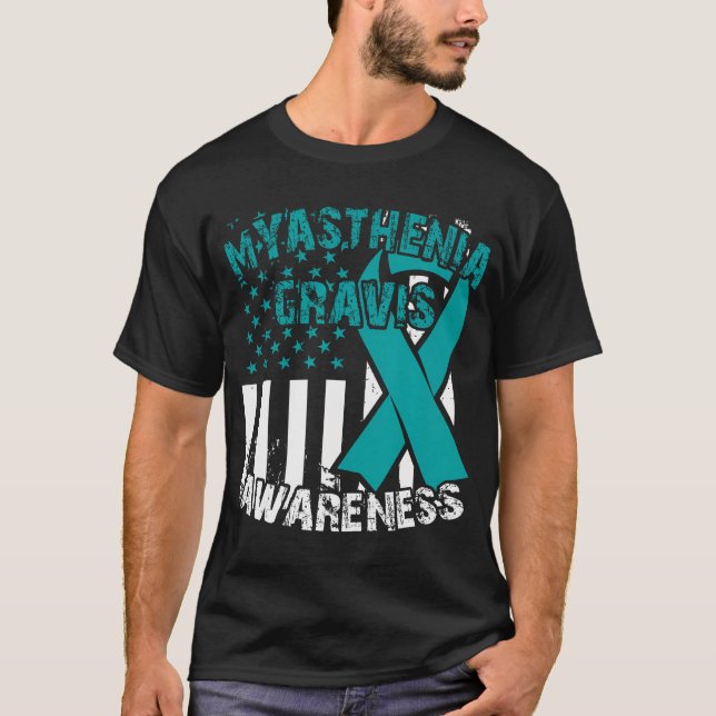 Camiseta Mg Conciencia T Shirt Myasthenia Gravis (Anverso)