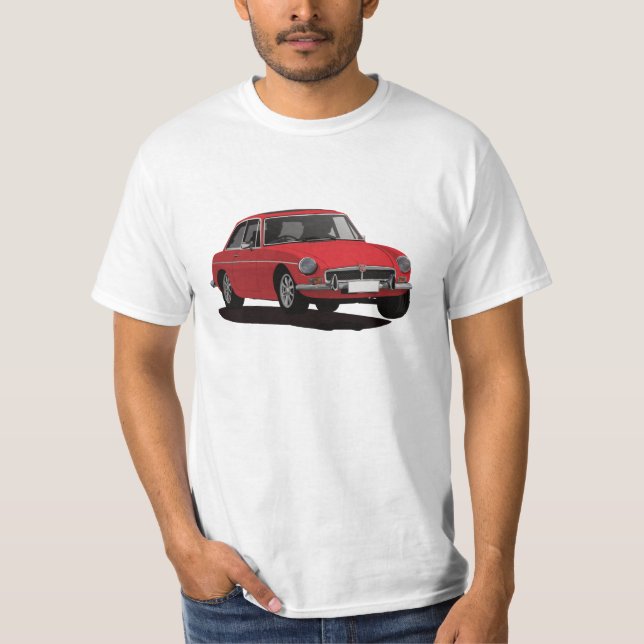 Camiseta MG MGB GT - rojo (Anverso)