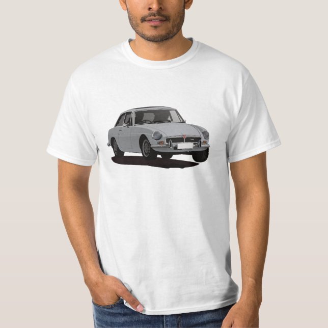 Camiseta MG MGB GT V8 - gris (Anverso)