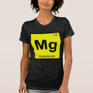 Camiseta Mg - Química del magnesio Símbolo de la tabla peri