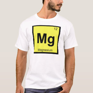 Camiseta Mg - Química del magnesio Símbolo de la tabla peri