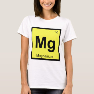 Camiseta Mg - Química del magnesio Símbolo de la tabla peri