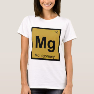 Camiseta Mg - Tabla Periódica de Química de la Ciudad de Mo