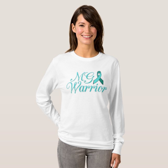 Camiseta MG Warrior Myasthenia Gravis Awareness Shirt (Anverso completo)