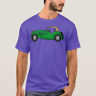 Camiseta MGTD MG TD Carreras británica Green Classic Car