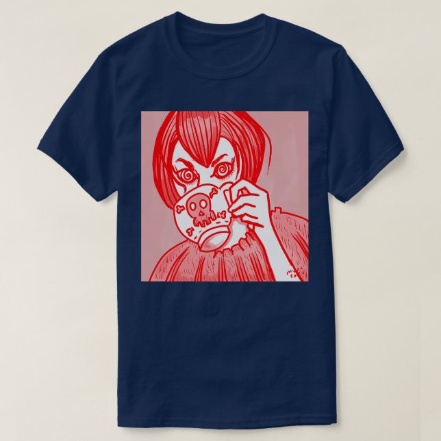 Camiseta Mhhhh Un café brillante (Diseño del anverso)