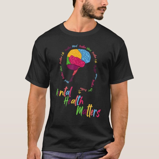 Camiseta Mhm de vida positiva de la mente positiva (Anverso)