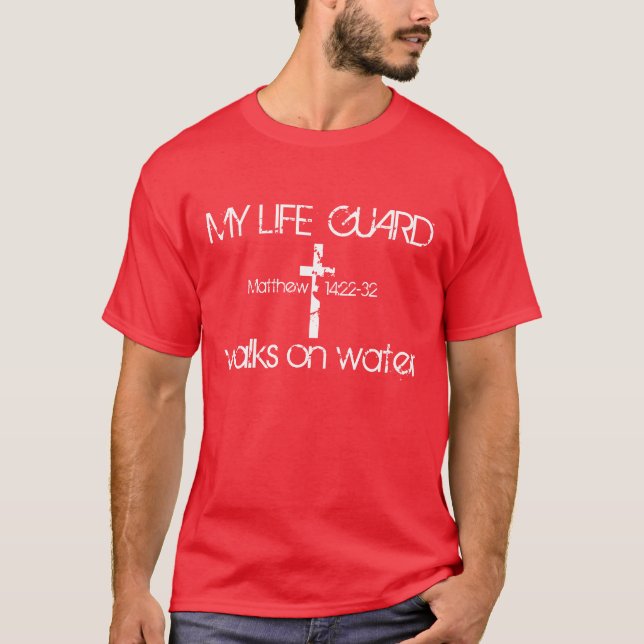 Camiseta Mi 14:22 de Matthew del verso de la biblia del (Anverso)