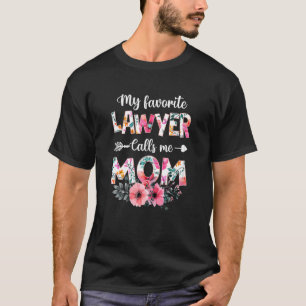 Camiseta Mi abogada favorita me llama mamá Béisbol Mo