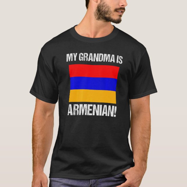 Camiseta Mi abuela es la bandera del Orgullo Armenio de Arm (Anverso)