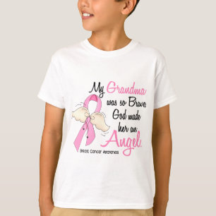 Camiseta Mi abuela es un cáncer de pecho del ángel 2