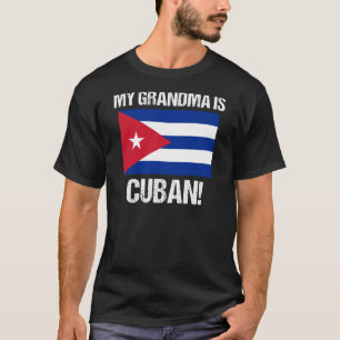 Camiseta Mi abuela es un diseño de Cuba con bandera cubana