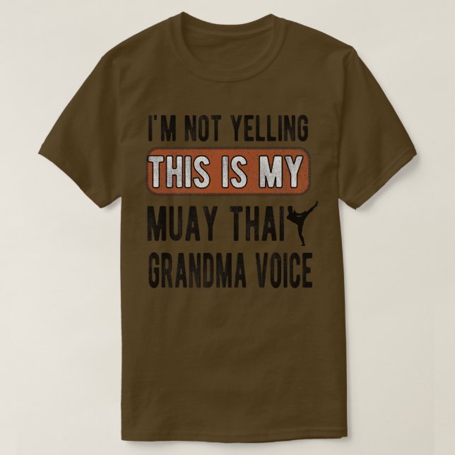 Camiseta Mi abuela tailandesa muay abuela tailandesa (Diseño del anverso)