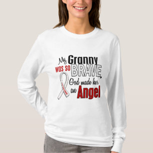 Camiseta Mi abuelita es un cáncer de pulmón del ángel