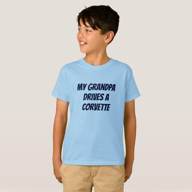 Camiseta Mi abuelo conduce un Corvette (Anverso completo)