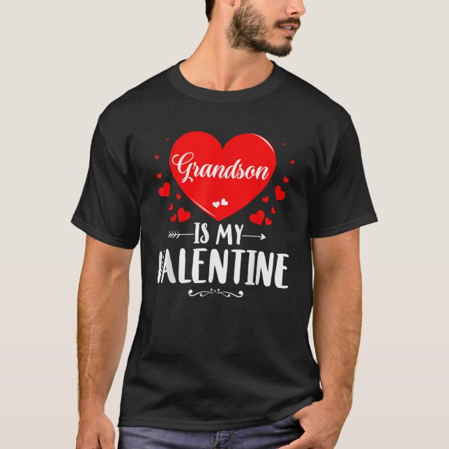 Camiseta Mi Abuelo Es Mi Abuela De San Valentín De La Famil (Anverso)