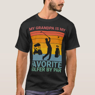 Camiseta Mi abuelo es mi golfista favorito para abuelo